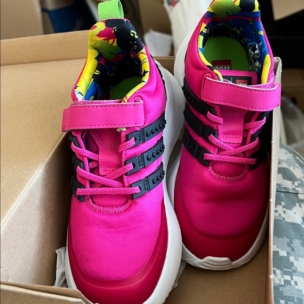 adidas Lego Racer TR EL K little kids Sneakers in Bold Pink and Black size 12.5